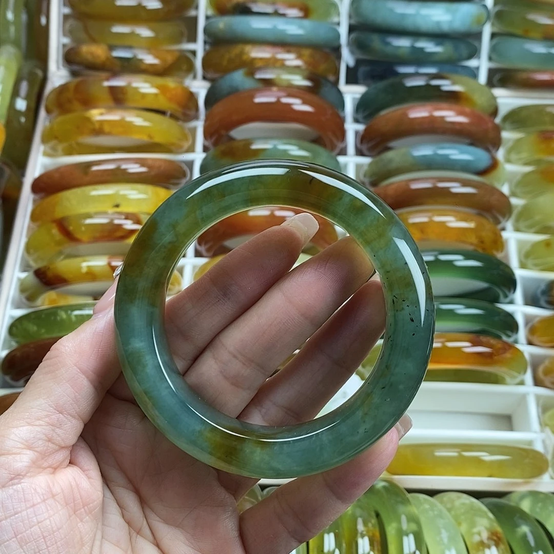 未镶嵌蛇纹石玉手镯56