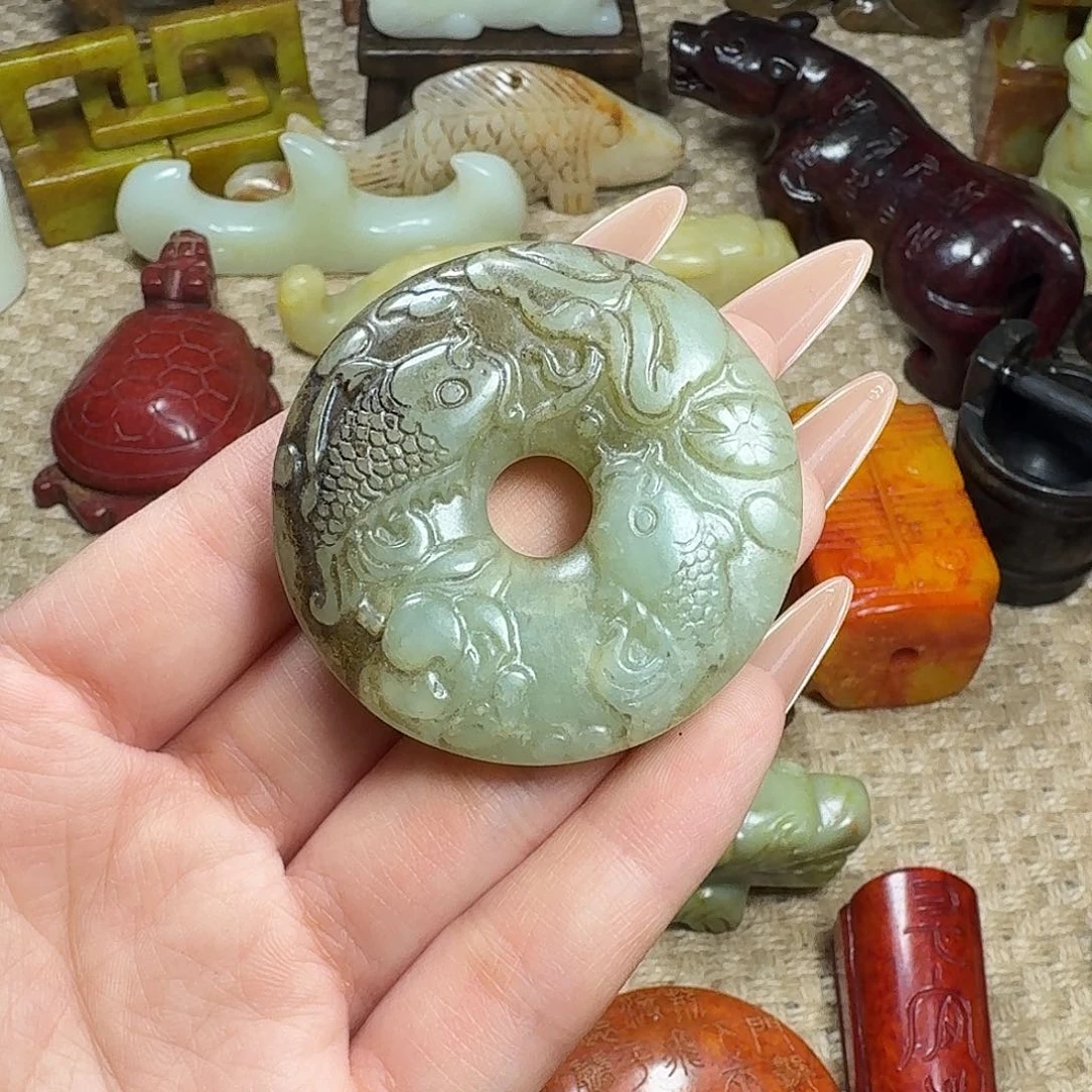 白玉菩提吊坠挂件