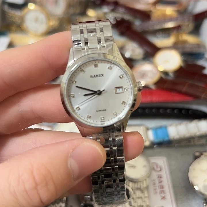 开***好钢牛皮（革）钢石英机芯