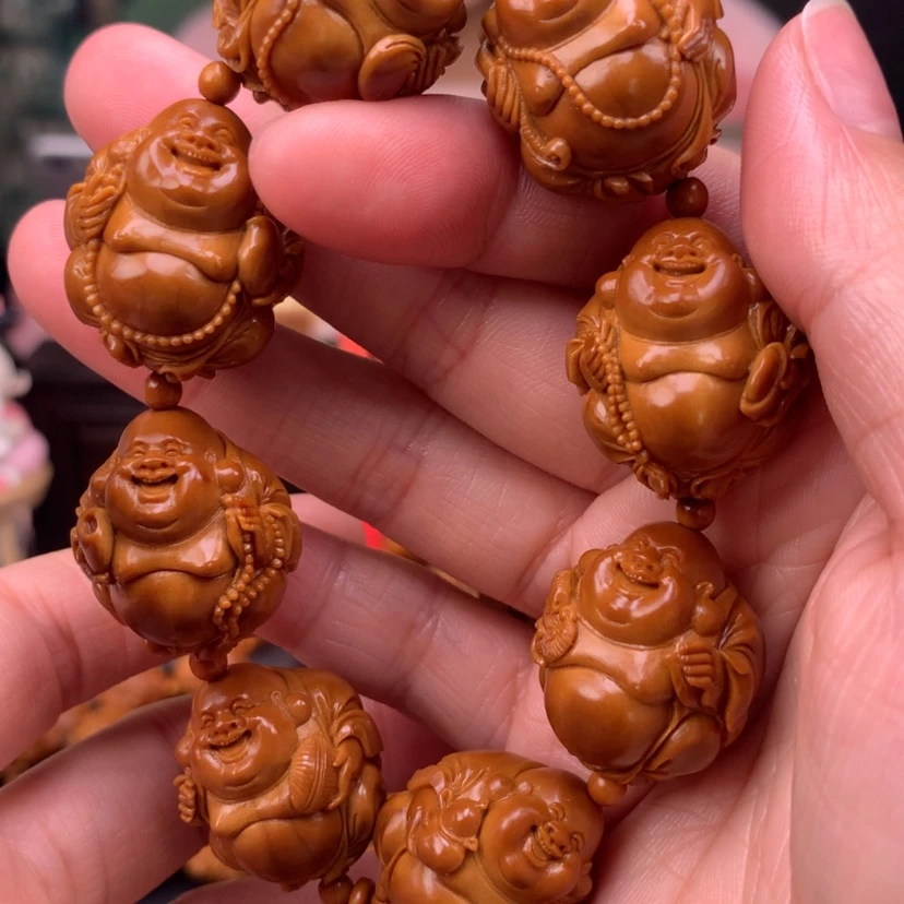 【闪购商品】橄榄核手串/手链八宝弥勒