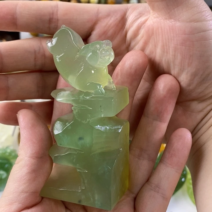岫玉未镶嵌手把件