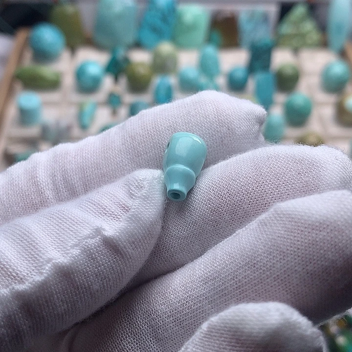 玛瑙/玉髓未镶嵌珠宝奇石对孔7.6果冻料三通