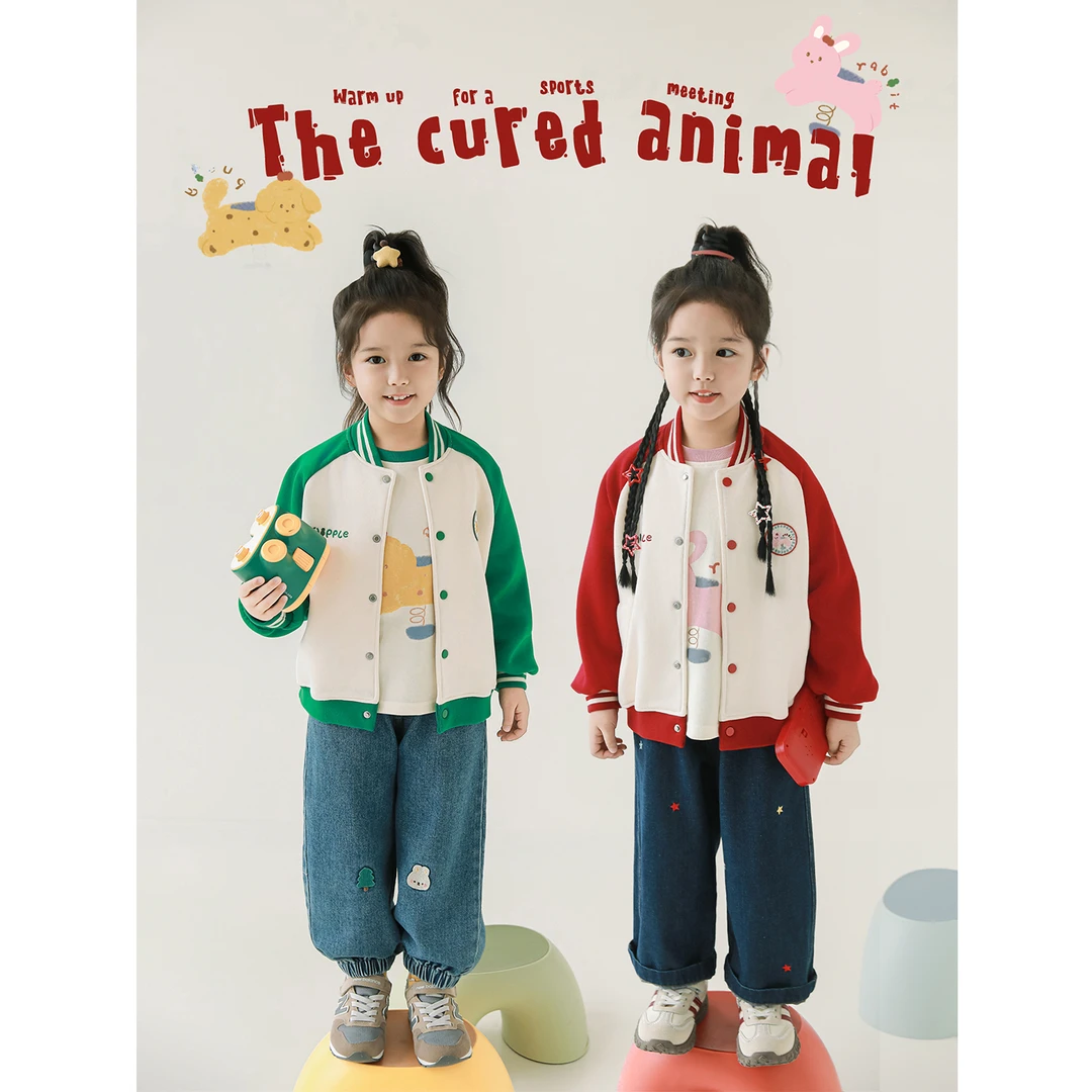 YOEHYAUL/幼悠幼悠【弹簧乐园】秋贰波棒球服美式休闲外套GN6590