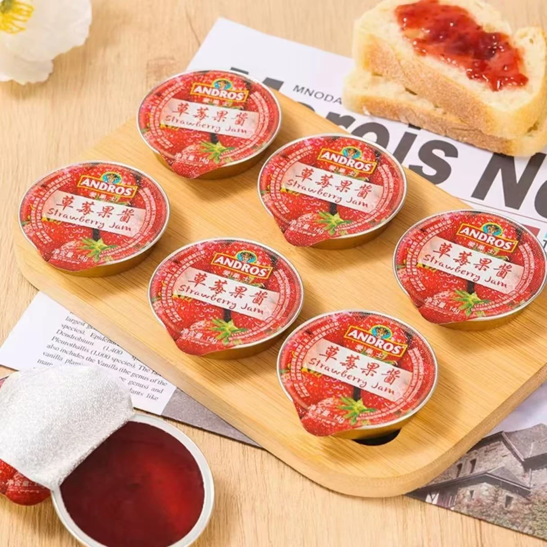 【新日期】140g*4盒（40个）爱果士草莓果酱面包酱独立包装
