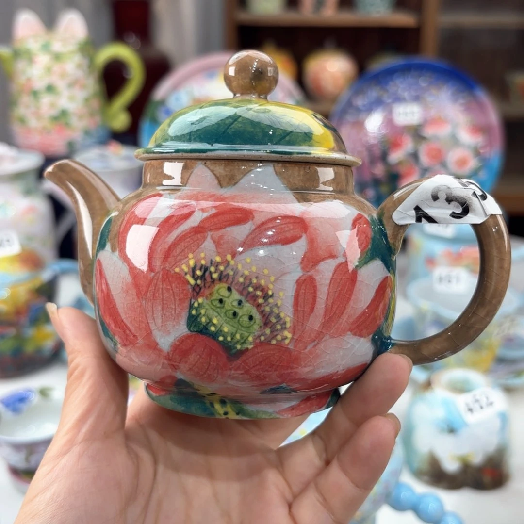 景德镇手绘高温釉下彩陶瓷茶具