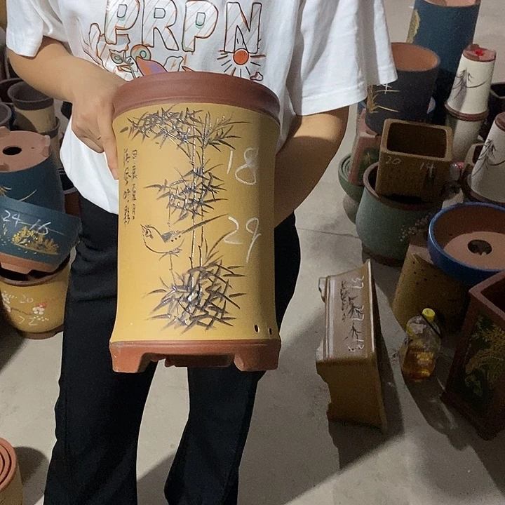 紫砂花盆紫砂花盆
