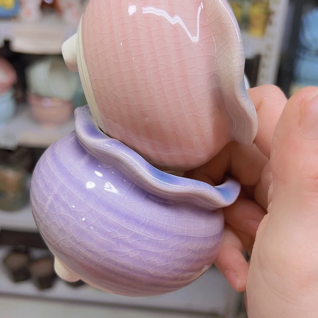 红陶陶瓷花盆当场满12包邮