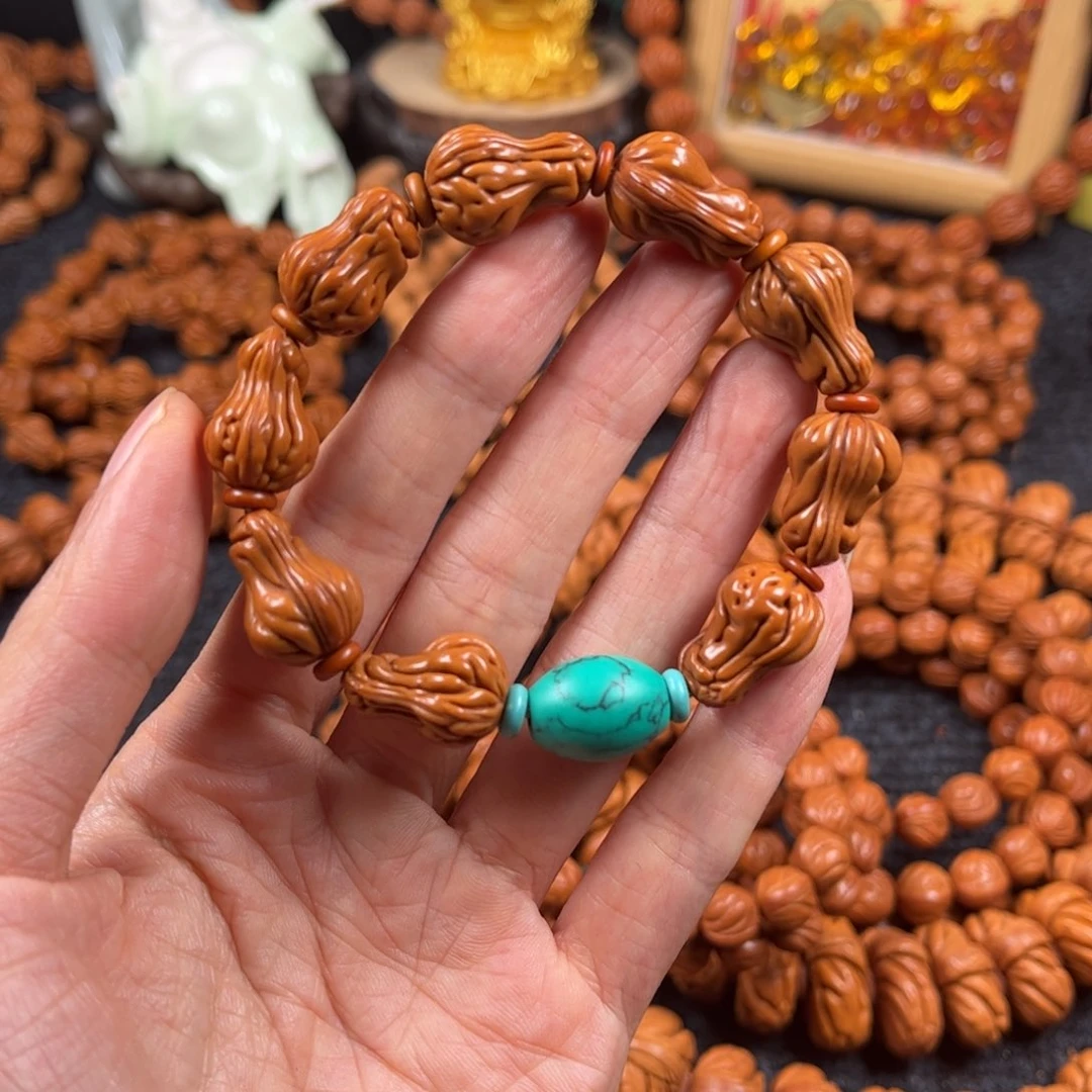 文玩核桃手串咖**糖C28桃核手串