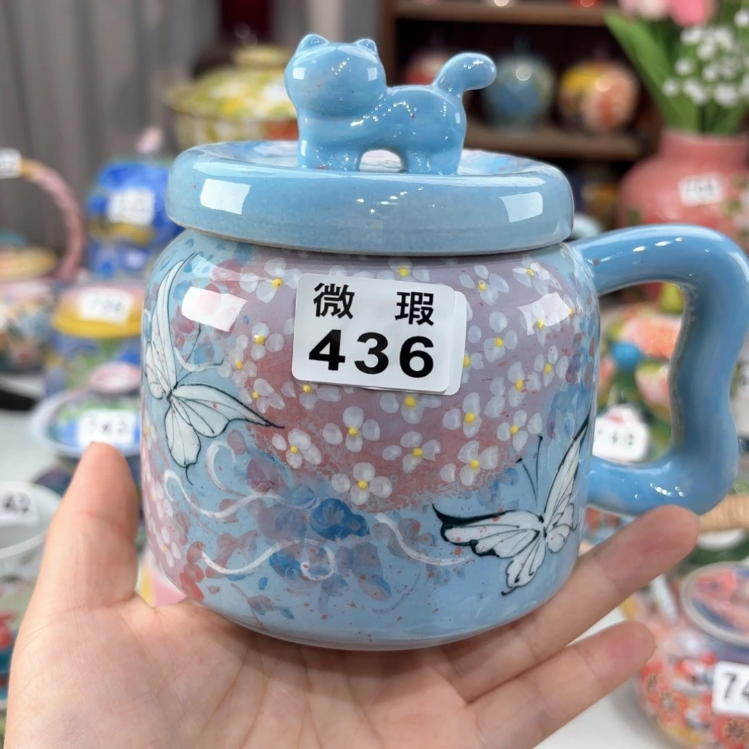景德镇手绘高温釉下彩陶瓷茶具