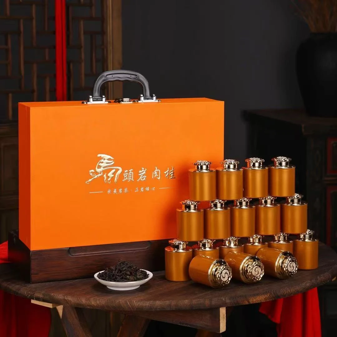 【18罐手提箱】肉桂 岩茶 小罐礼盒装180g