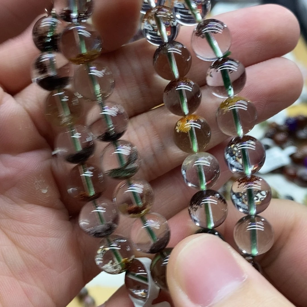 水晶手链未镶嵌多样性发货发一条