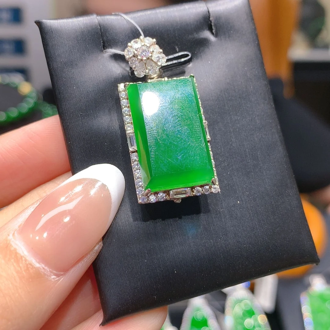 【闪购商品】翡翠银S925镶嵌颈饰3柒姐