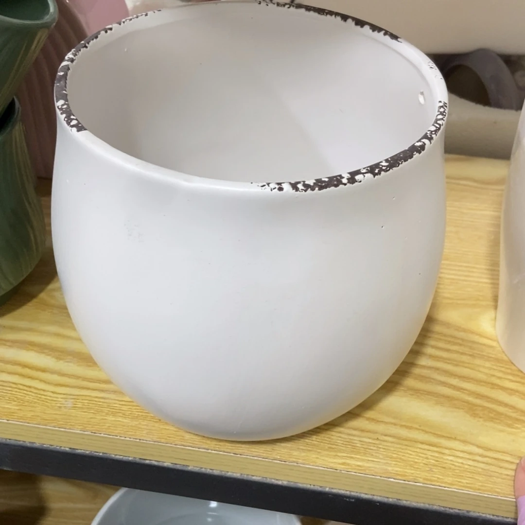 红陶高温陶瓷花盆