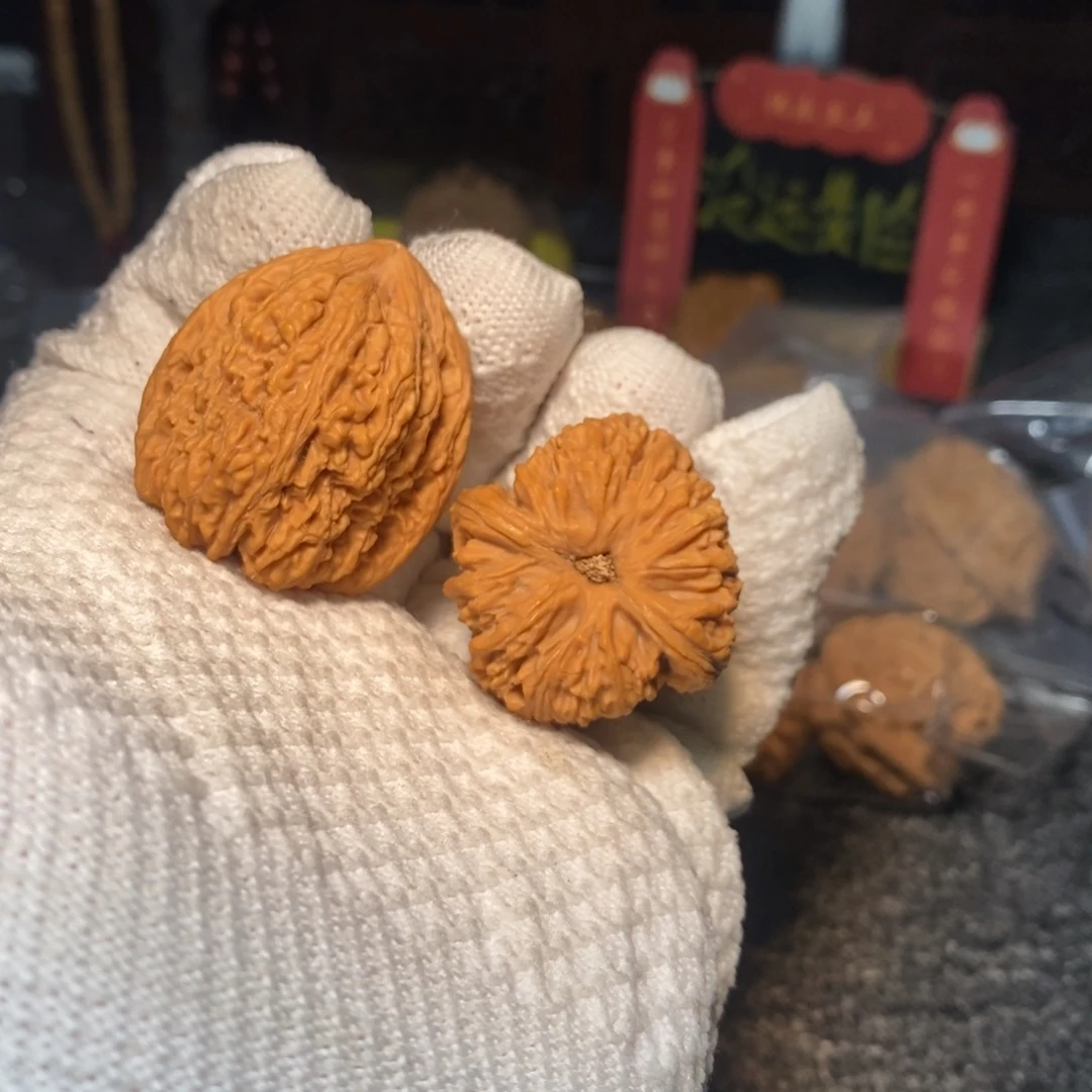 把件文玩核桃南疆石拉丝纹