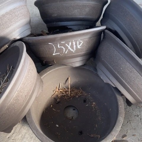 紫砂花盆100-7。        25-10