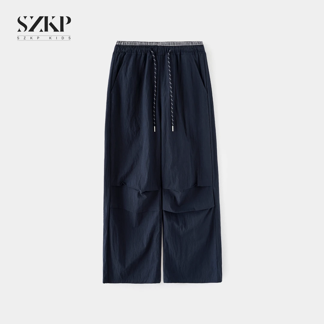 SZKP薄款透气宽松直筒裤女童夏季新款儿童洋气休闲裤JMKX551166