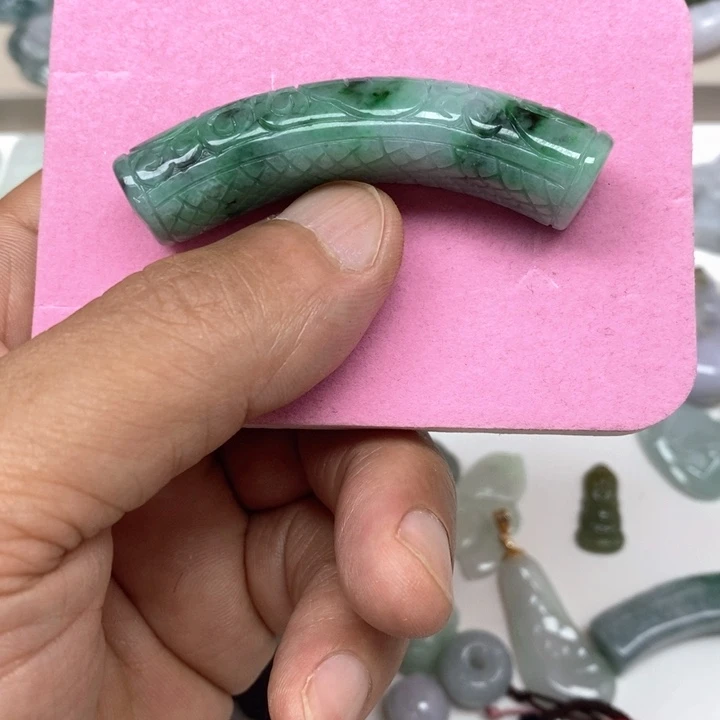 翡翠未镶嵌颈饰༺****づ天然缅甸翡翠