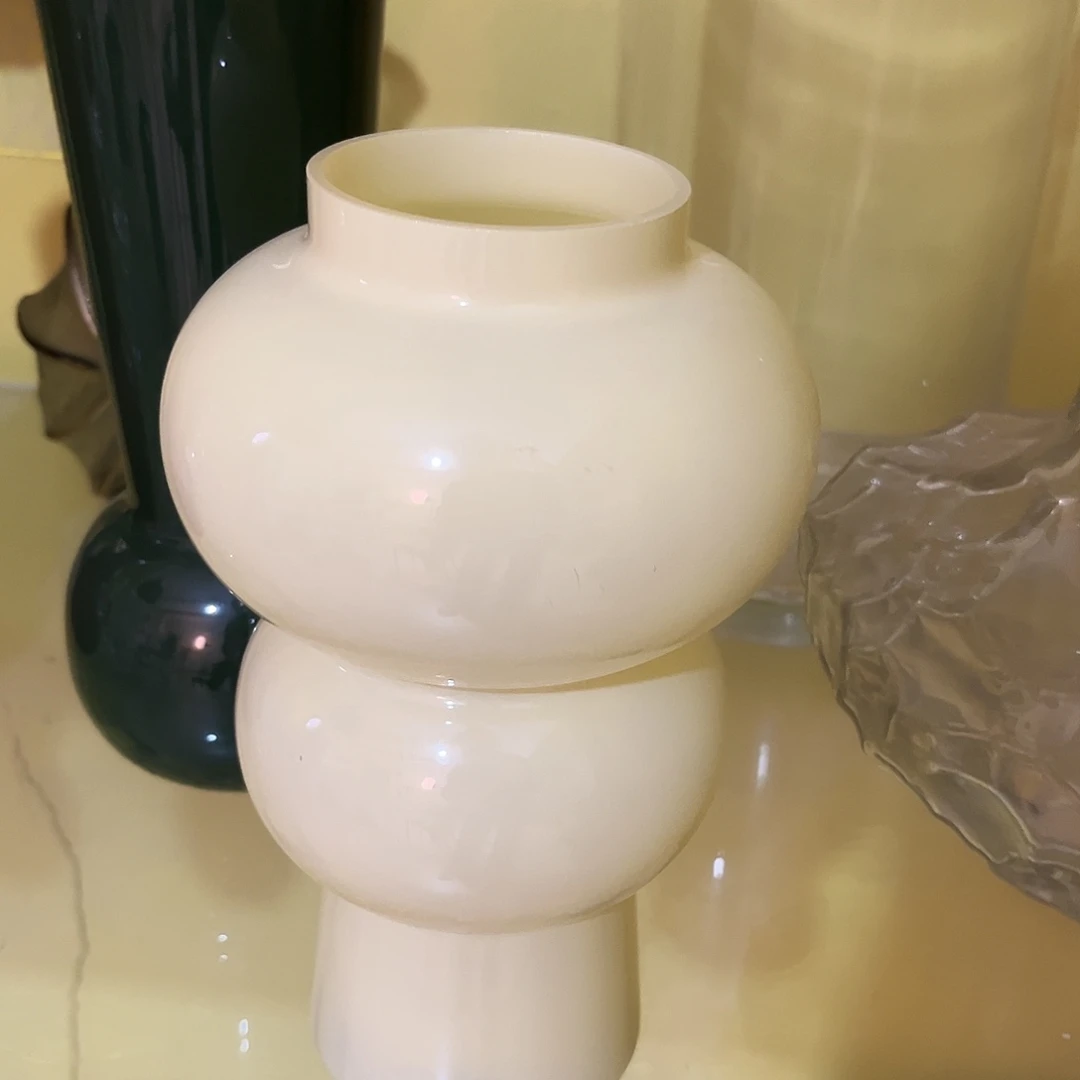 水晶花瓶奶油葫芦