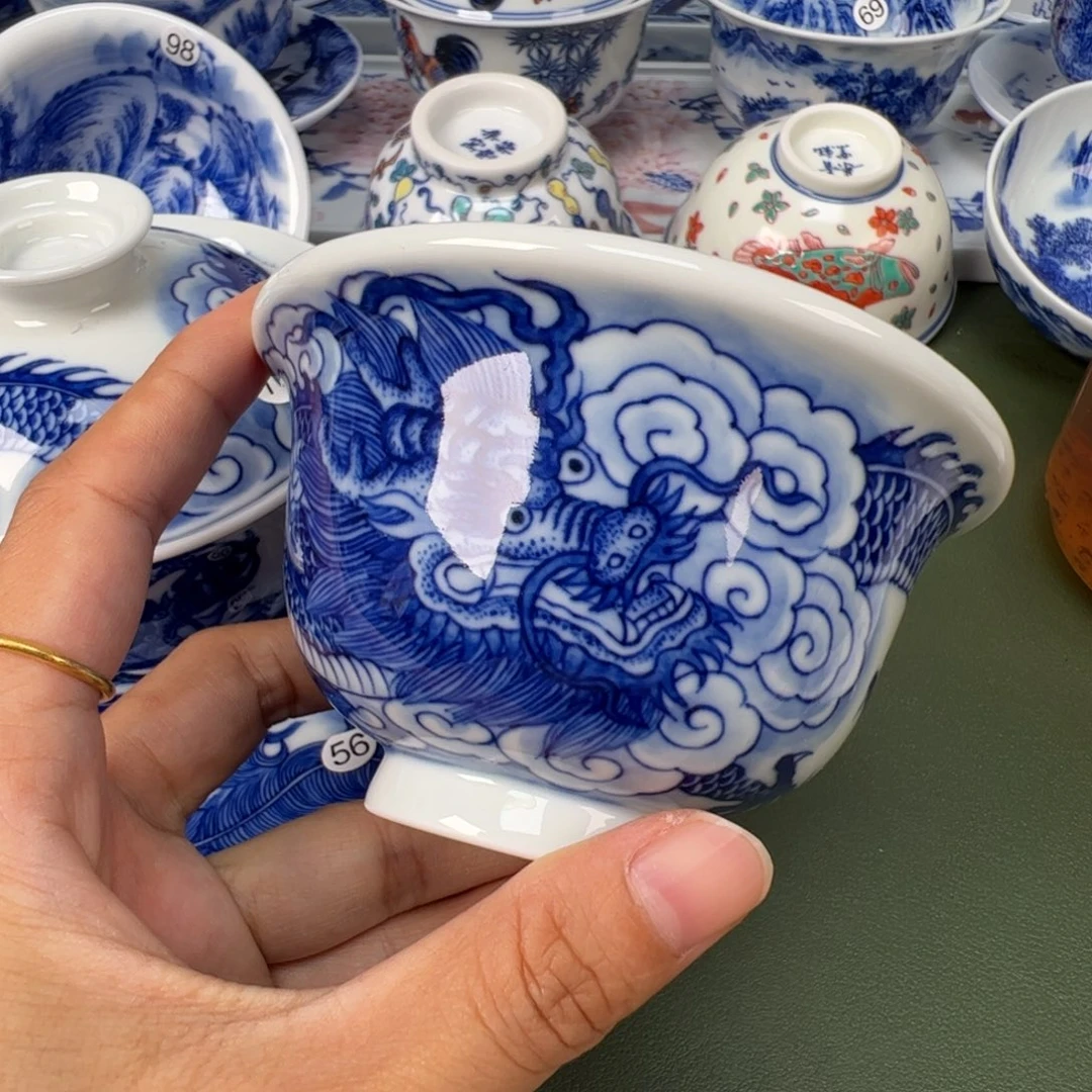 景德镇纯手工纯手绘茶具木木56