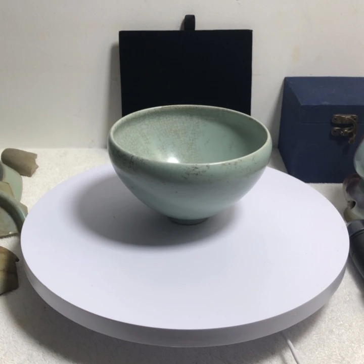 瓷片清凉寺汝窑鸡心碗
