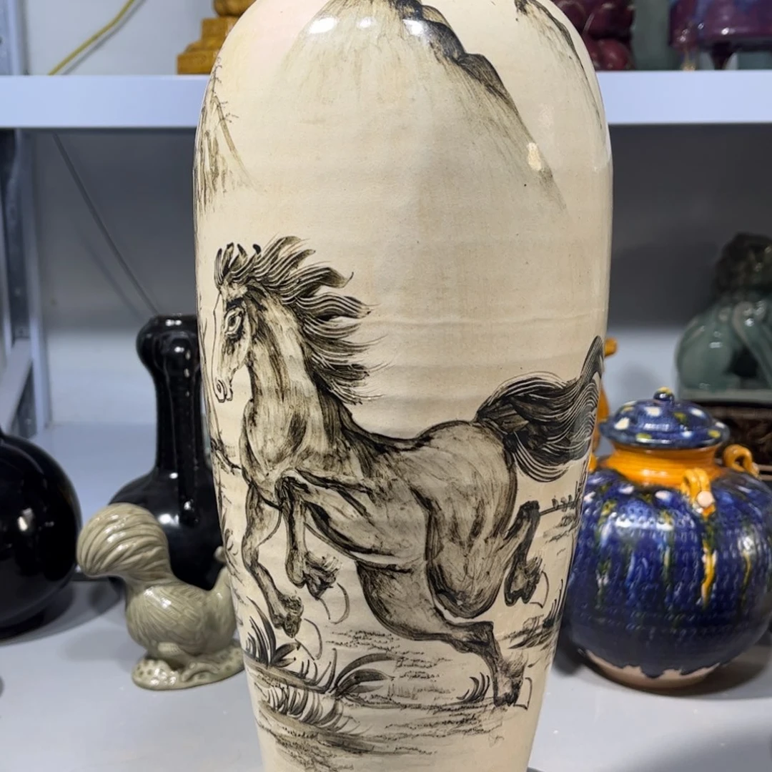 瓶用****3磁州窑瓶子品相完美