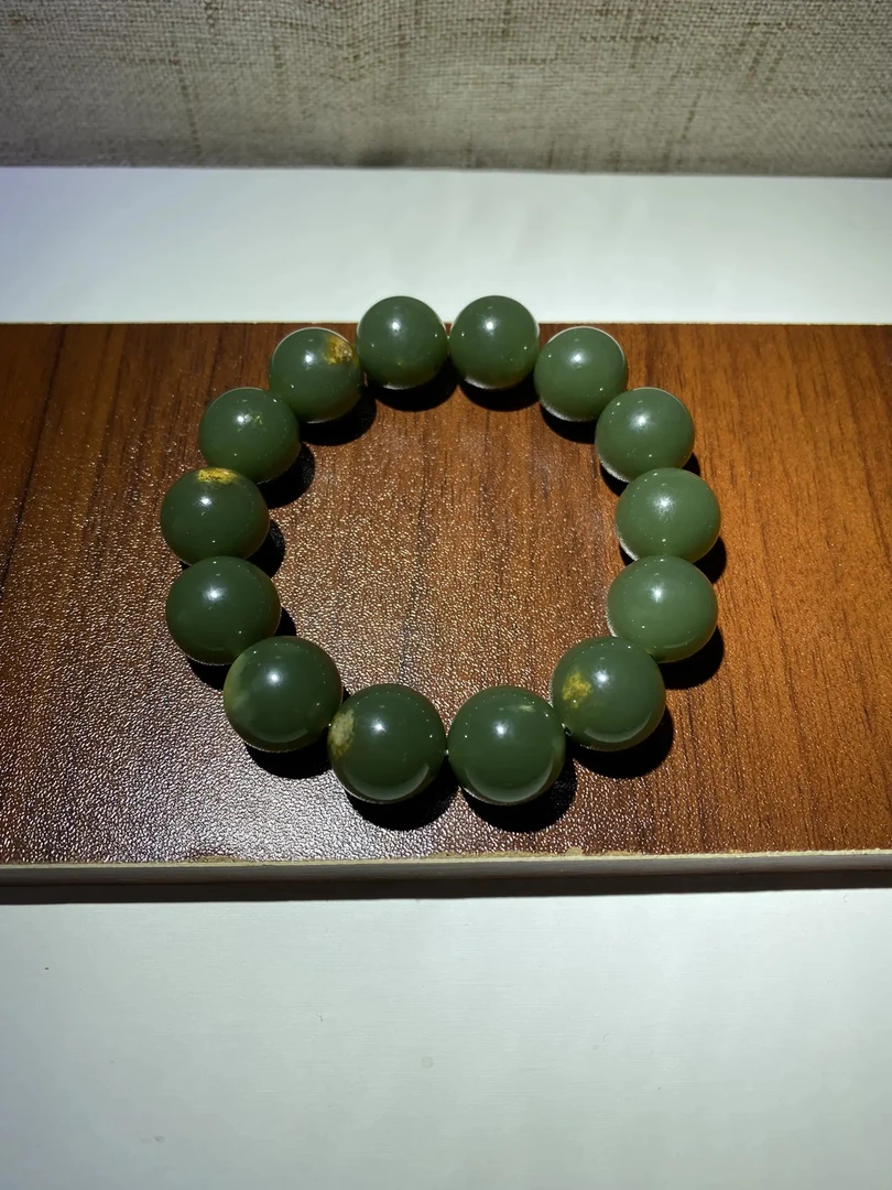 析木河磨玉虎皮料手串