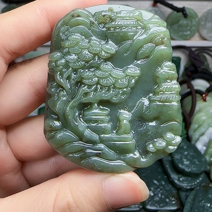 和田玉未镶嵌颈饰