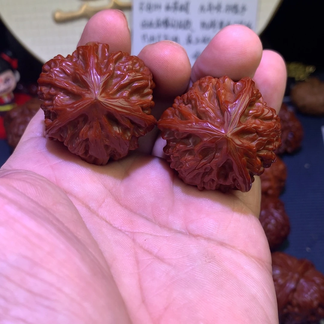 文玩核桃把件御龙三棱