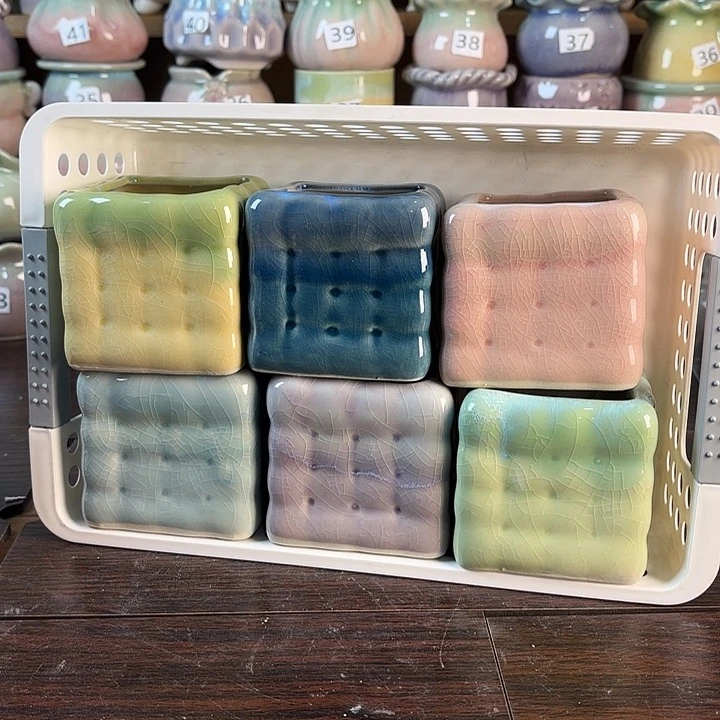 红陶量货/口5.5-6.5高6.5深浅搭配发6