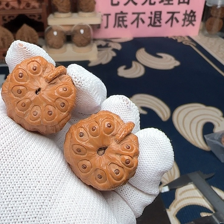 文玩核桃吊坠全品蛤蟆头一道筋莲蓬28尺