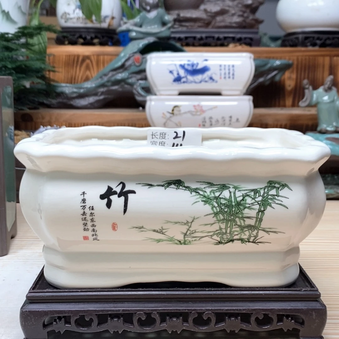 紫砂花盆陶瓷艺术花盆陶瓷