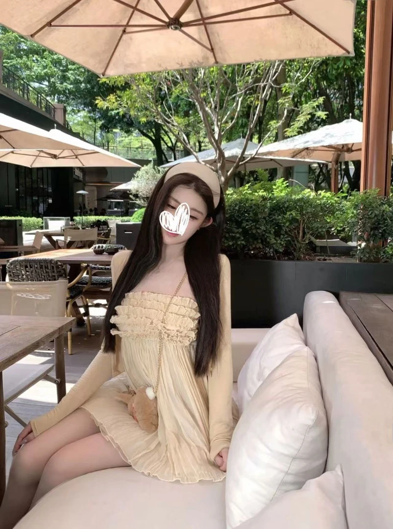 【粉雾苏黎尔】复古千金风重工吊带设计感连衣裙