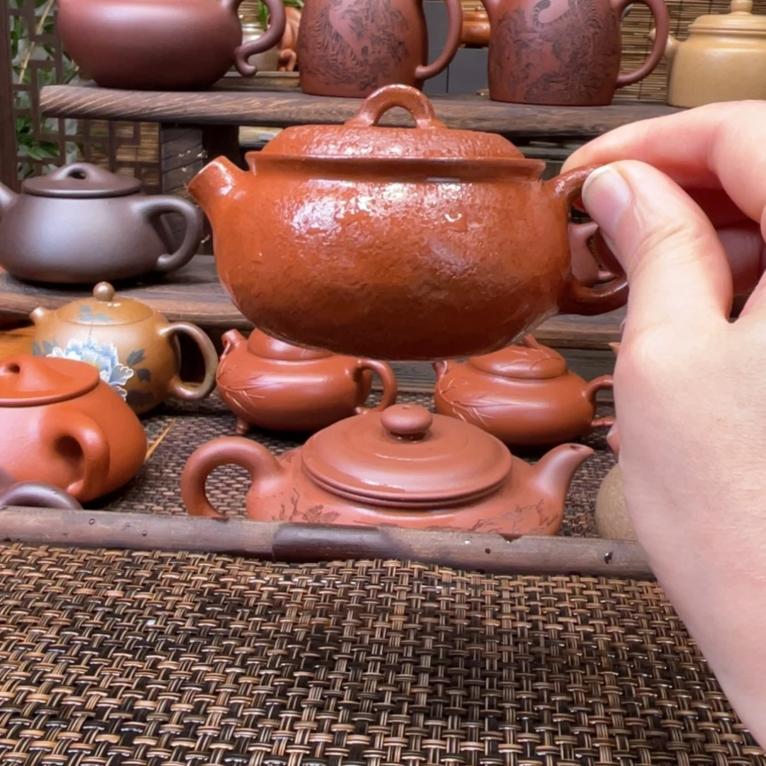 紫砂茶壶宜兴原矿紫砂手工制100
