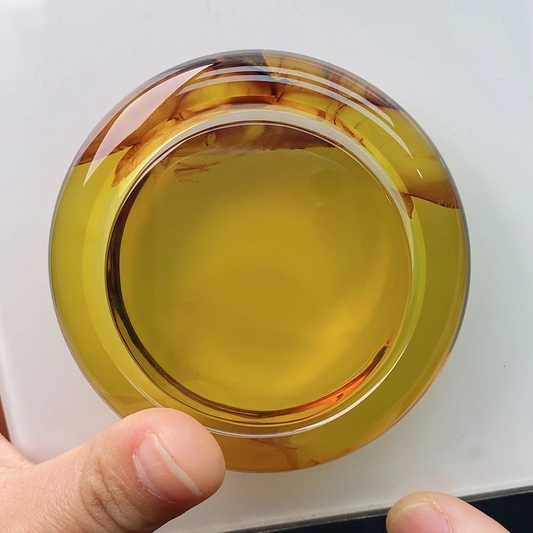 绿珀手镯未镶嵌孝*特色植物老矿菠菜绿茶手镯