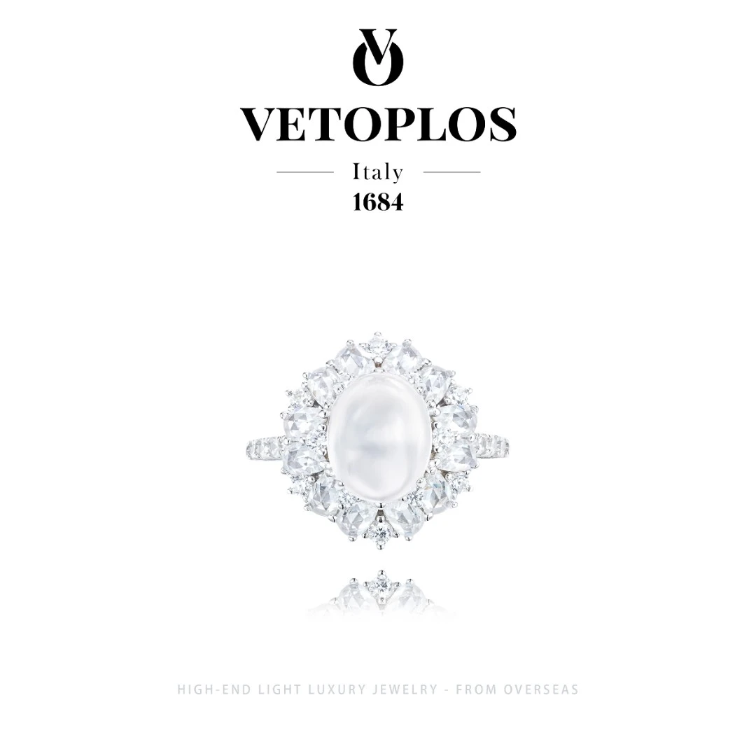 925银【春山赴雪】Vetoplos轻奢高级设计感高冰戒指F0662