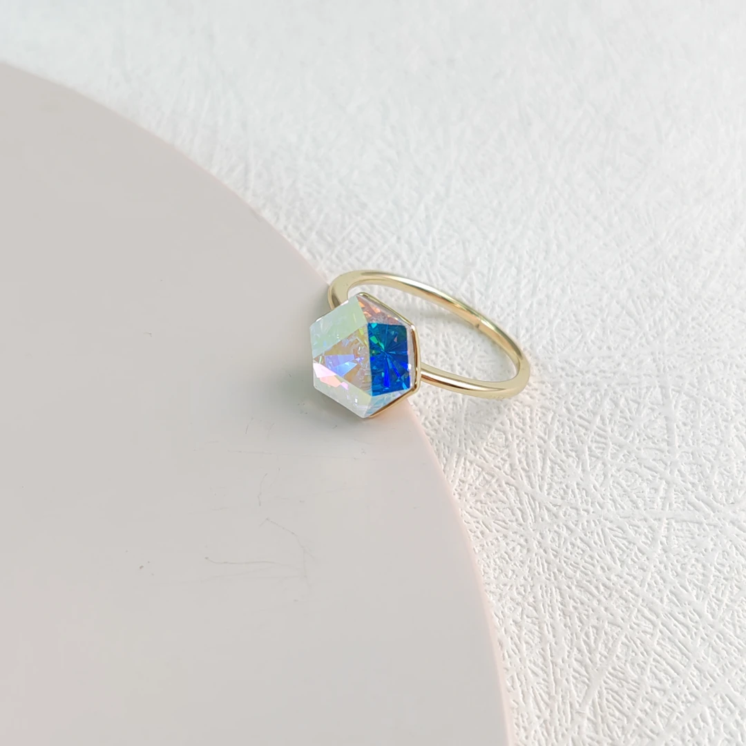 XUPING/旭平首饰 合金仿水晶戒指 【潘生福利】戒指GD X001035245