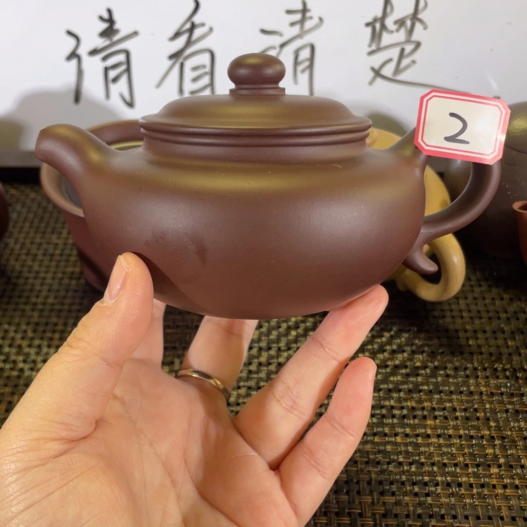 紫砂茶壶仿古微瑕