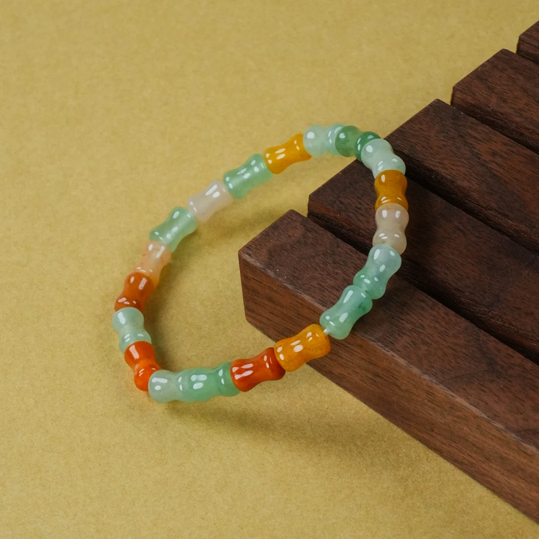 SC-221 三彩竹节多宝手串