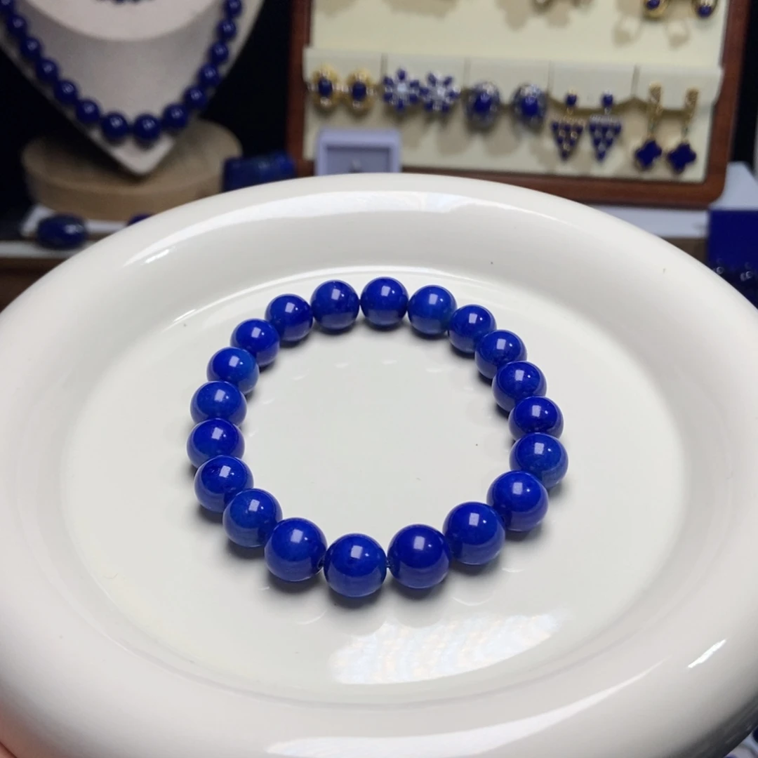 青金石未镶嵌老矿 货头 极品 手串9.5+