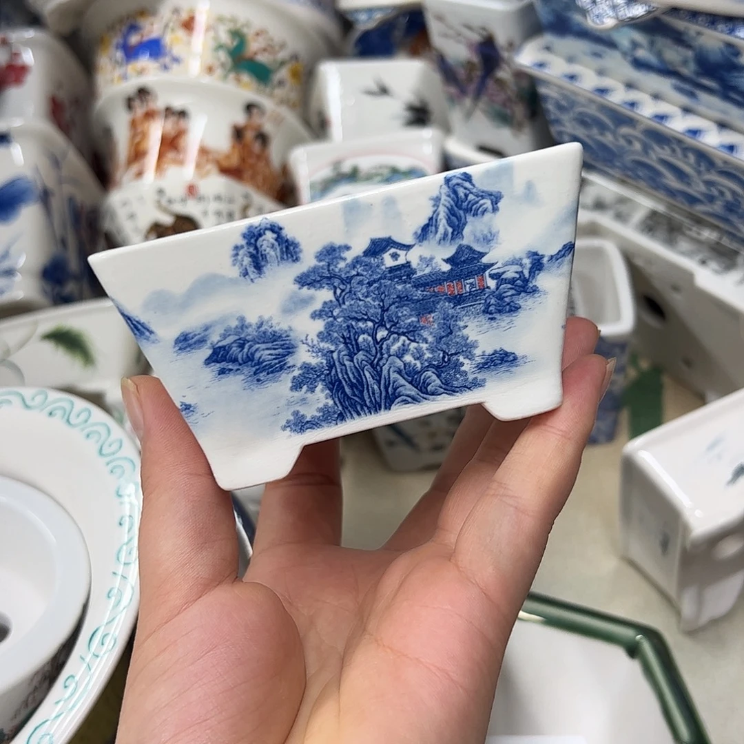 紫砂花盆969号瑕疵10/7.5/5cm