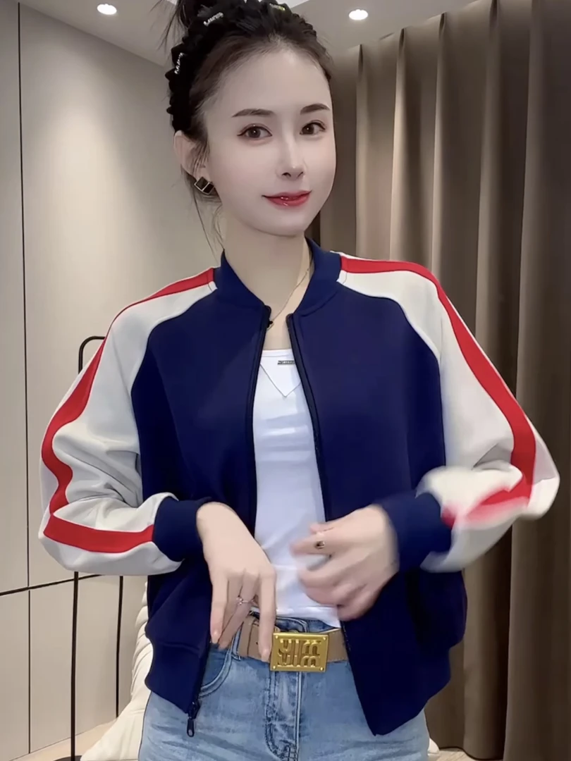短款棒球服外套女新款春季2025爆款时尚洋气小个子穿搭宽松上衣潮