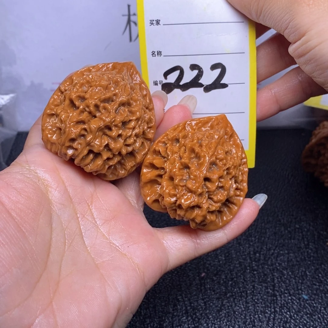 文玩核桃把件222/45官帽练手对