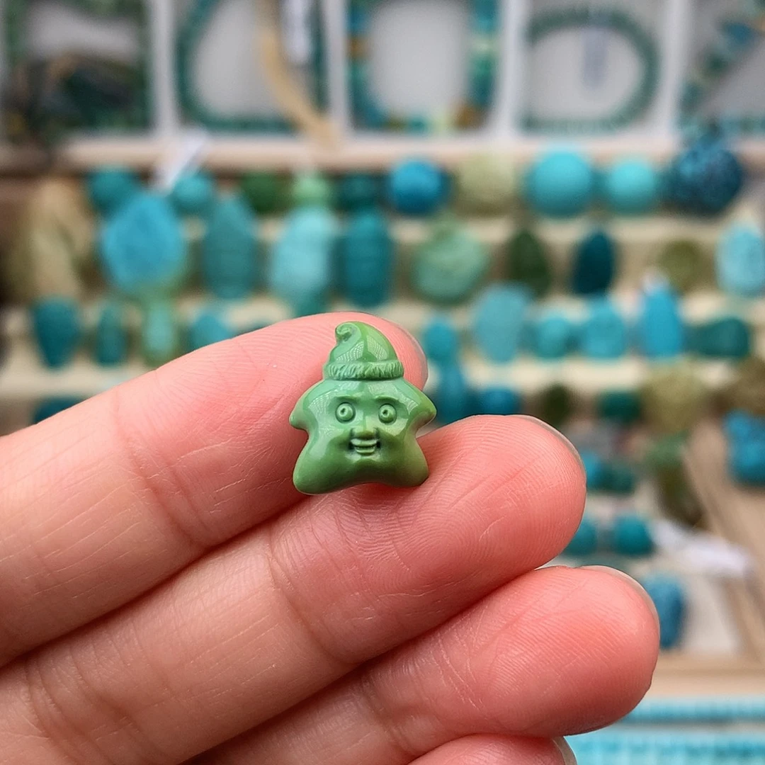 未镶嵌绿松石珠宝奇石