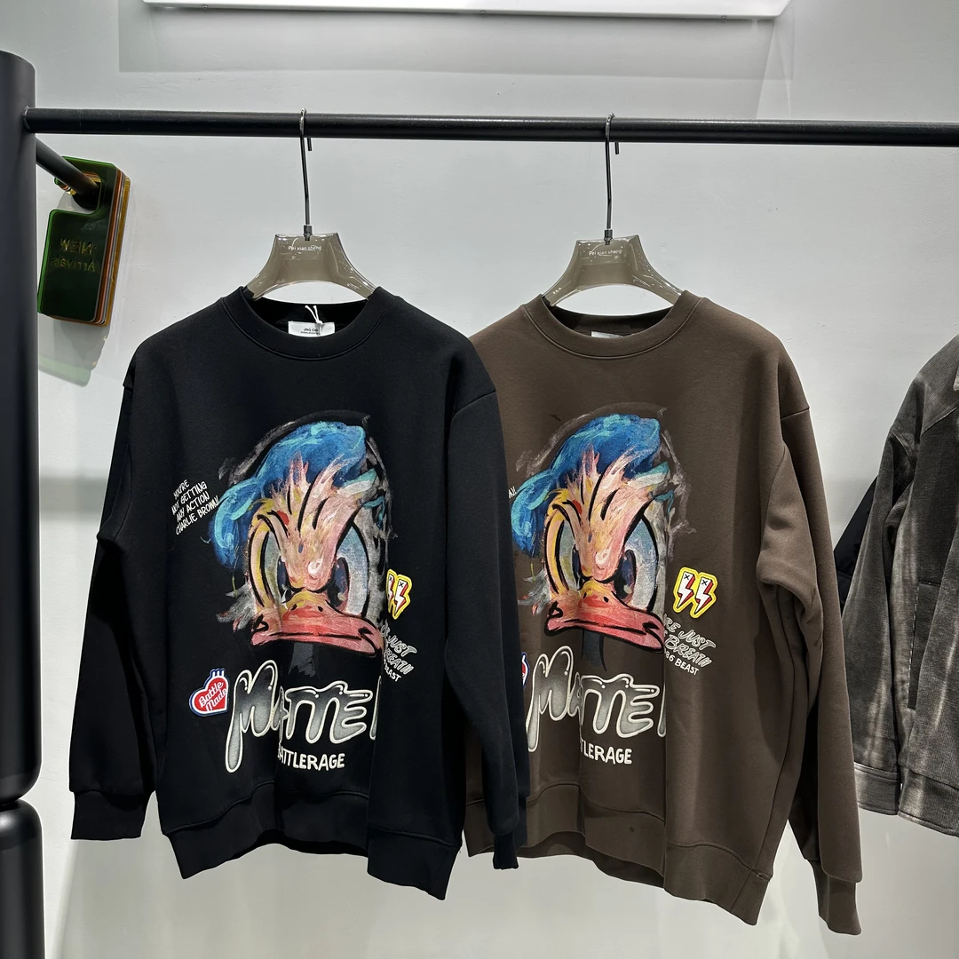 Sufeng唐老鸭加绒质感卫衣23526