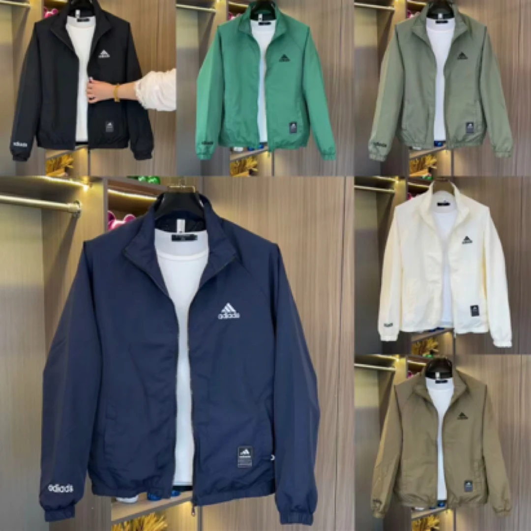 男字母数字新款立领夏季夹克春秋情侣百搭荧光外套男款男士透气