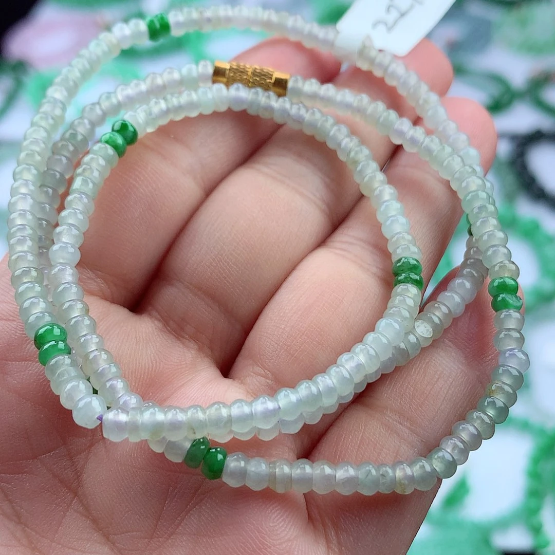 翡翠挂件未镶嵌项链