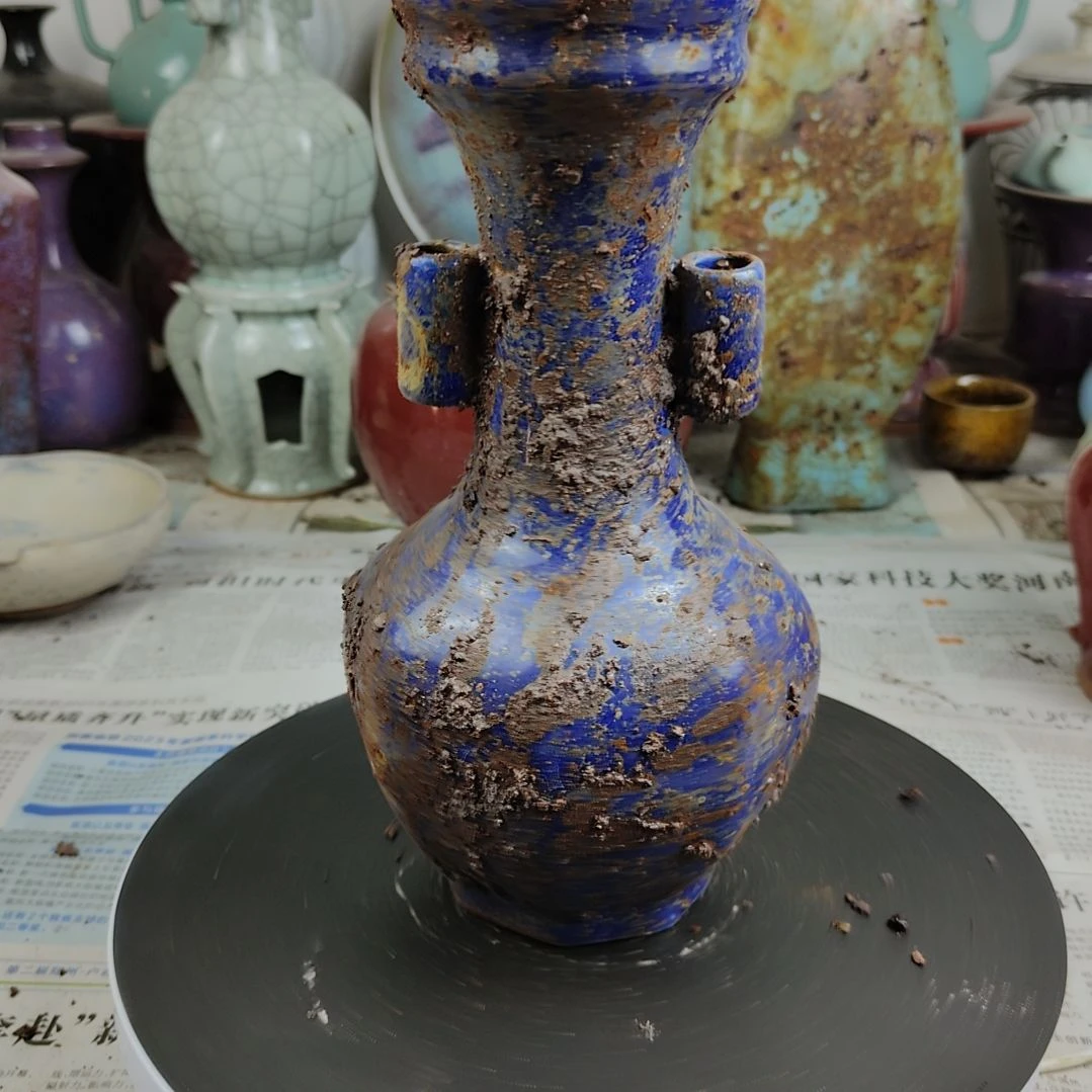 瓷片自选器型官窑生锈瓷