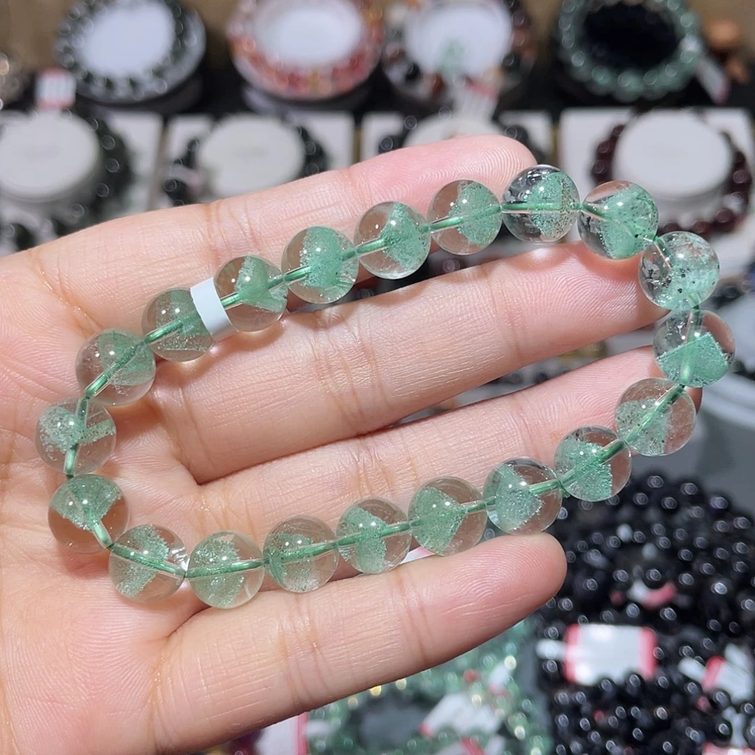 未镶嵌手串水晶翠幽灵金字塔手串