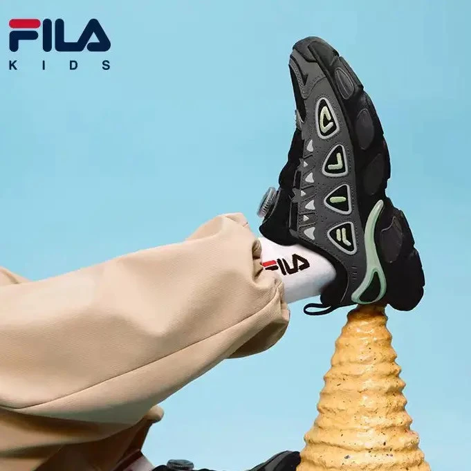 斐乐中大童【妙角鞋】秋款不加绒透气舒适休闲运动鞋K15B541101