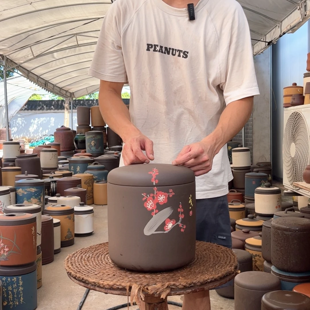 紫砂茶叶罐8 饼茶叶罐